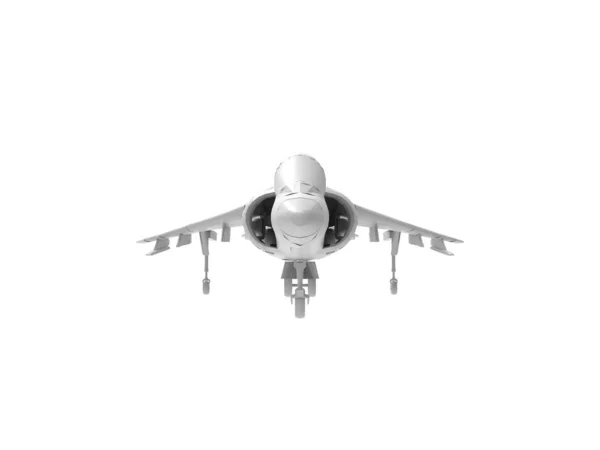 白色背景下隔离战斗机的三维渲染 — 图库照片