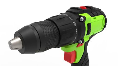 İzole edilmiş bir bilgisayarlı sondaj makinesinin 3B görüntülemesi