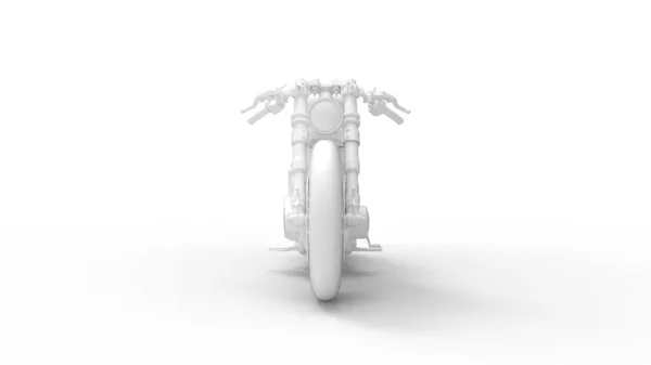 Bir kruvazör motosikletinin bilgisayar modelinin üç boyutlu kırmızılaştırılması — Stok fotoğraf