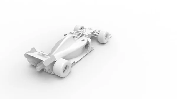 レースカー空力高速車両モデルの3Dレンダリング — ストック写真