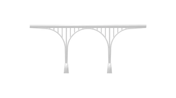 Renderização 3D de uma ponte arqueada arquitetura cruzamento de estrutura — Fotografia de Stock