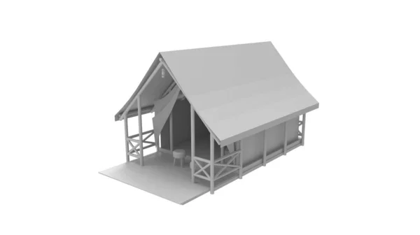 3D-рендеринг жилой застройки дома — стоковое фото