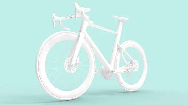 Rendimiento técnico aislado en 3D de un ciclo bici de carreras de bicicletas — Foto de Stock