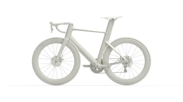 3D-Rendering eines Fahrrad-Rennrad-Radrennens isolierte technische Darstellung — Stockfoto