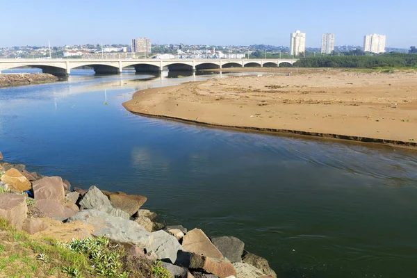 Blue Lagoon against Mgeni river bridgeand Blue Sky — Stock Photo, Image