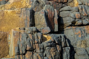 Renk desen ve dokuları kaya oluşumu 