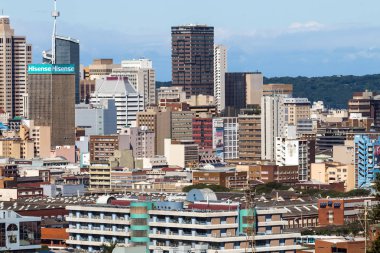 Binalarda merkezi iş bölgesi Durban, Güney Afrika