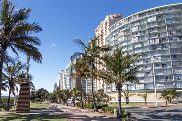 Buildings and Palm Trees on Golden Mile Beachfront — Stock Photo, Image