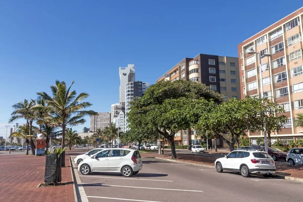 Beachfront ve şehir manzarası Durban Güney Afrika
