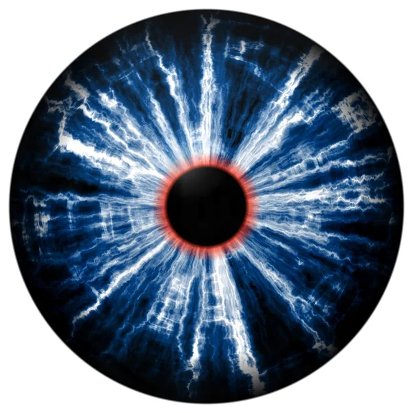 Ilustración del iris del ojo azul, reflejo de la luz. Tamaño medio de los ojos . —  Fotos de Stock