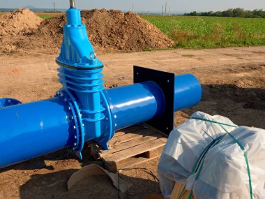 500mm içecek su kapı kapak vidalı boru montaj ile ortak