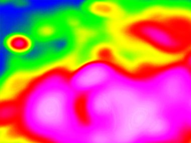 Kızılötesi fotoğraf. Ufuk yaprakları su doğal arka planı için