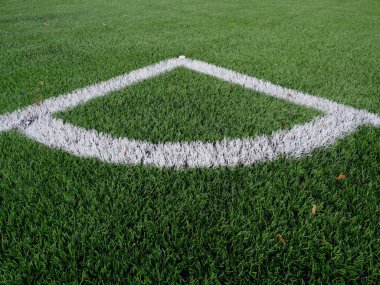 Futbol Bahçesi köşede ısıtmalı yapay yeşil çim playgroun
