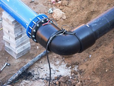 HDPE Boru kaynak yeraltı, şehir taşınabilir su sistemi