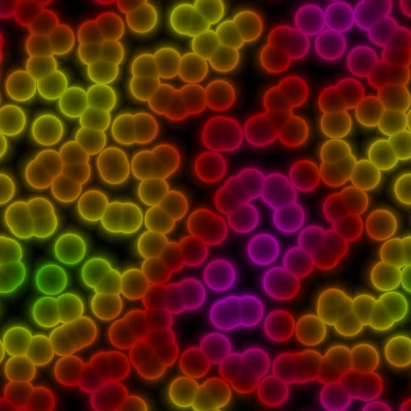 Moltiplicando i batteri blu rossi tossici in acqua velenosa — Foto Stock