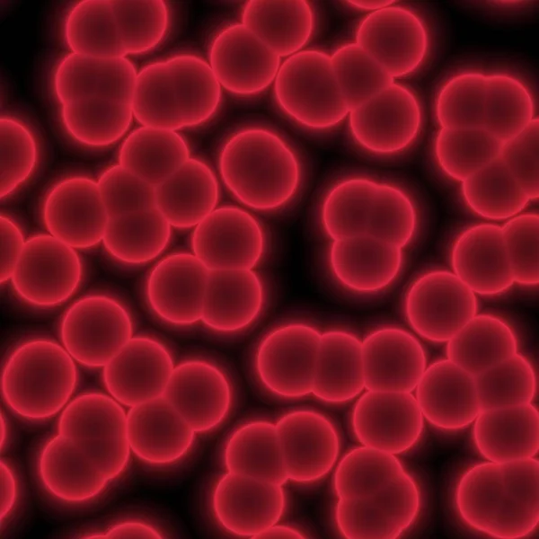 Pomnożenie toksyczne czerwony niebieski bakterii w wodzie trujący — Zdjęcie stockowe