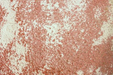 Kırmızı koşu parkuru doku düşman, yere yat, ayrıntı kum 