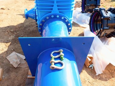 500 mm içecek su geçit Vana montaj - ana su boru hattının tamir vidalı boru ile ortak