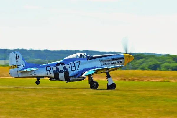 Memorial Airshow. WW Ii P51 Mustang Randolph — Stockfoto