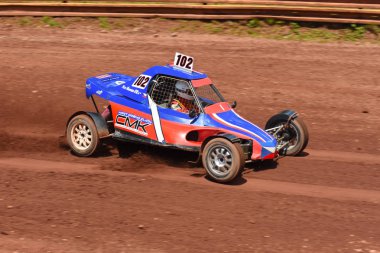 1-2 Temmuz 2017, Autocross Nova Paka, FIA Avrupa Şampiyonası, Çek Cumhuriyeti'nde. Adamcağız araba ve süper arabası.