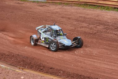 1-2 Temmuz 2017, Autocross Nova Paka, FIA Avrupa Şampiyonası, Çek Cumhuriyeti'nde. Adamcağız araba ve süper arabası.