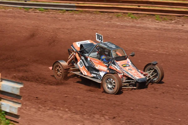 1.-2 z července 2017 Autokros Nova Paka, Fia mistrovství Evropy, České republiky. Buggy auta a Super buggy. — Stock fotografie