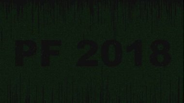 Düşen harfler animasyon. PF 2018 animasyon karanlık gölge karakterlerle 