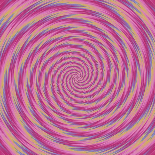 Farbspirale. Spirale aus warmen, lebhaften Strahlen im Würfel — Stockfoto