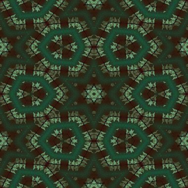 Eski şark süsleme. Yeşil pürüzlülük arka plan üzerinde beyaz ve altın desen