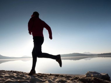 Gün batımı, Güneş ufuktan plaj egzersiz