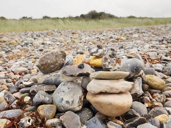 Pebble stenar konsistens. Användbar för design som naturlig bakgrund — Stockfoto