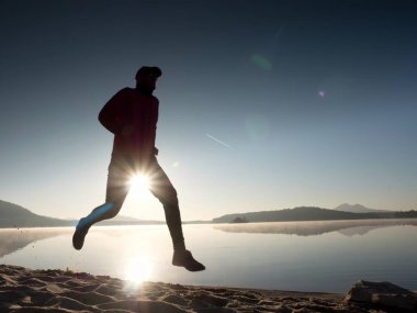 Gün batımı, Güneş ufuktan plaj egzersiz