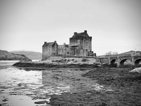 2017年2月第七的斯凯岛, 苏格兰-Eilan 多南城堡 — 图库照片