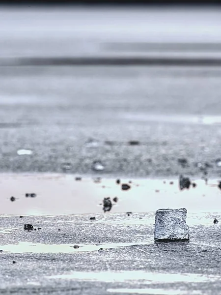 Kaybolan Buzulu. Eriyen buzulların deniz dibinin ekosistem için tehdit — Stok fotoğraf