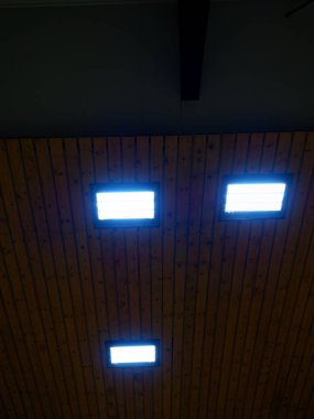 Bina, enerji tasarrufu ışık panelleri spor ahşap tavan ışığı