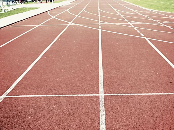 Pista de carreras roja — Foto de Stock