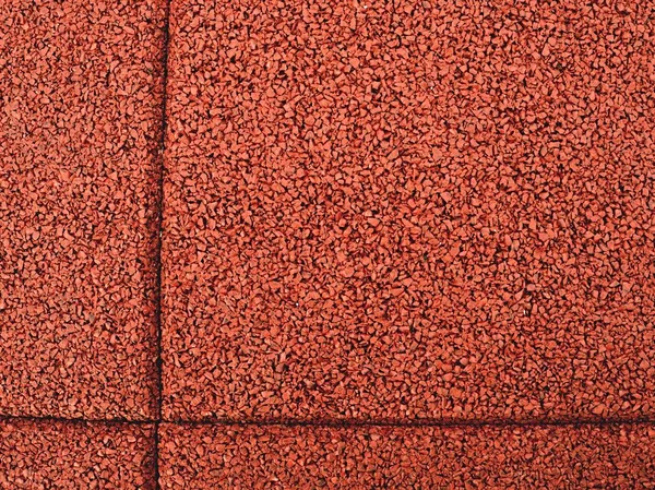 Red texture rubber made from crumb and a flexible core