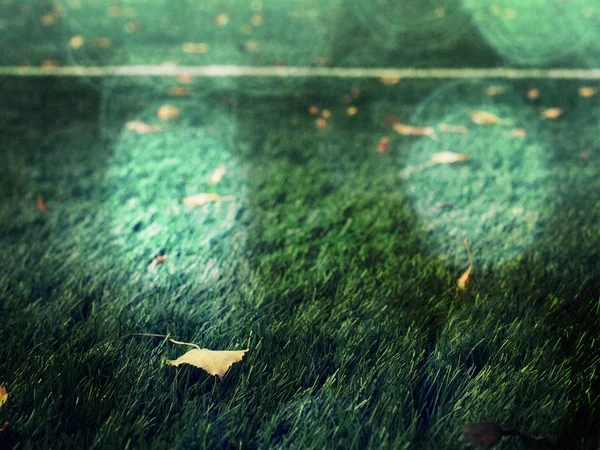 Soccer training field in abstract filter. — Stock Photo, Image