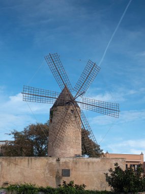 Palma de Majorca yel değirmenleri, Barrio Es Jonquet, Palma de Mallorca.