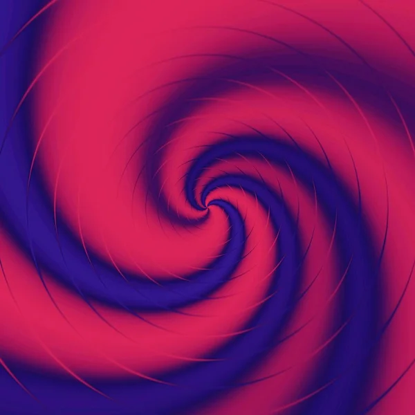 Concentrische Kleurrijke Spiralen Abstracte Rode Blauwe Helix Circulaire Patroon Kubus — Stockfoto