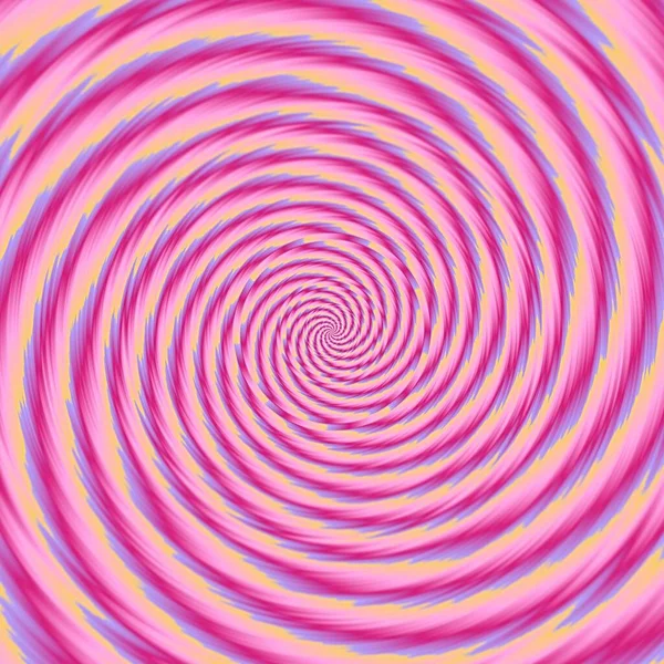 Красочный Пропеллер Делает Смешные Абстрактные Спирали Теплых Тонах Психоделическая Спираль — стоковое фото
