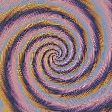 Konsantrik renkli spiraller. Soyut kırmızı mavi helix, küp dairesel desende