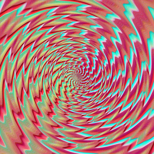 Spirale Rayons Chauds Vifs Cube Modèle Fond Coloré Hélix Couleurs — Photo