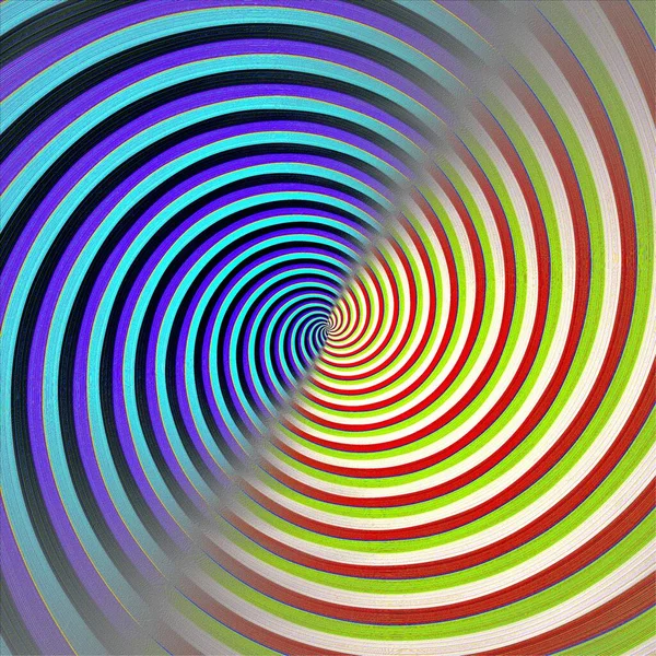 Spiraal Van Warme Levendige Stralen Kubus Kleurrijke Achtergrond Sjabloon Helix — Stockfoto
