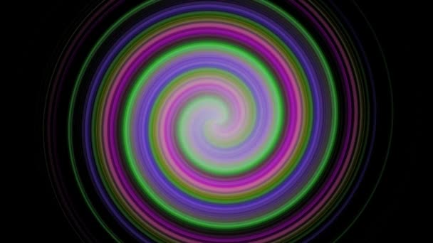 Spirale Ruota Espande Singole Barre Nel Colore Dello Spettro Poi — Video Stock