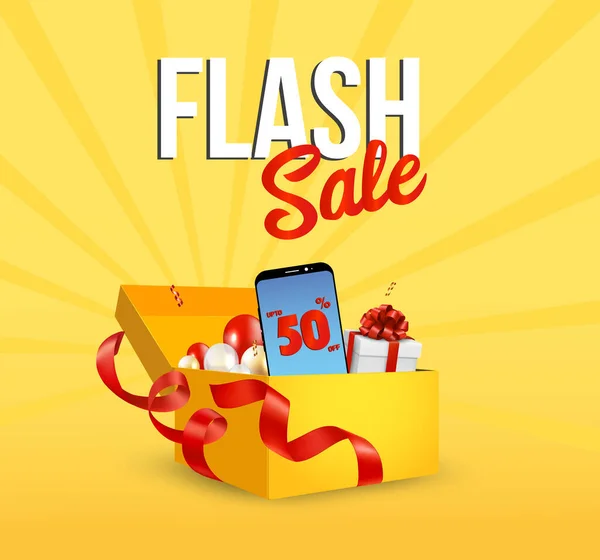 Μόνο Σαββατοκύριακο Ειδική Flash Sale Banner Έκπτωση Flash Sale Έως — Διανυσματικό Αρχείο