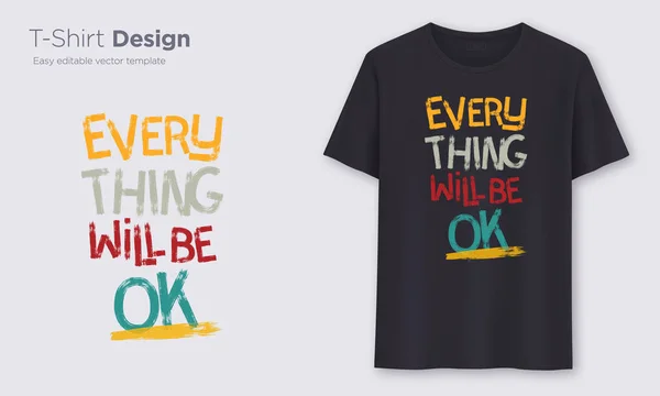 Motto Wird Sein Stilvolles Shirt Und Kleidung Modernes Design Typografie — Stockvektor