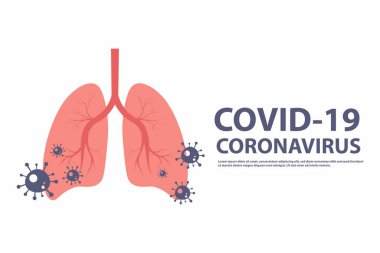 Covid19 veya Coronavirus. İnsan ciğerleri. Pandemik sağlık riski, bağışıklık bilimi, virüs bilimi, salgın hastalık konsepti..