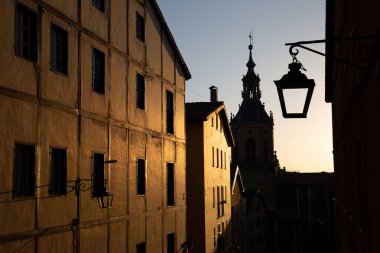 İspanya 'nın eski Gasteiz kentinin manzarası