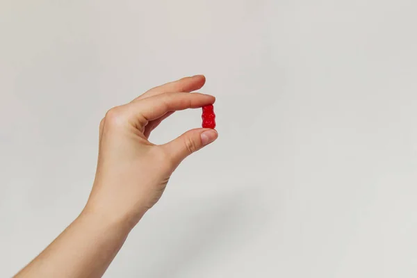 Gummy Bear Hand — Stock Photo, Image